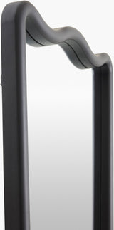 Renee Accent Mirror RENE-004 in Black, corner detail