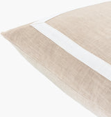 Ritzy Accent Pillow RIZ-002 in Beige, corner detail