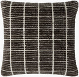 Rowley Accent Pillow ROW-004 in Charcoal, front view
