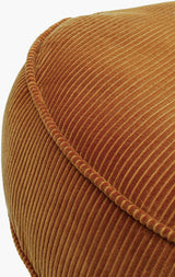Roy Accent Pillow ROY-004 in Rust, corner detail