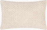 Karrie Accent Pillow RRI-001 in Cream, front view