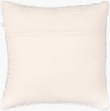Karrie Accent Pillow RRI-001 in Cream, back view
