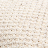 Karrie Accent Pillow RRI-001 in Cream, close-up of the texture