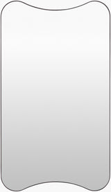 Auburn Accent Mirror RUB-005 in Black, front view