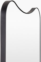 Auburn Accent Mirror RUB-005 in Black, corner detail