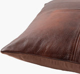 Sheffield Accent Pillow SFD-001 in Dark Brown, corner detail