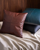 Sheffield Accent Pillow SFD-001 in Dark Brown, styled in a room