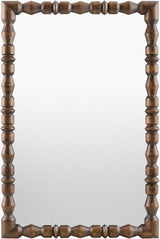Elisaveta Accent Mirror SVET-002 in Dark Brown, front view