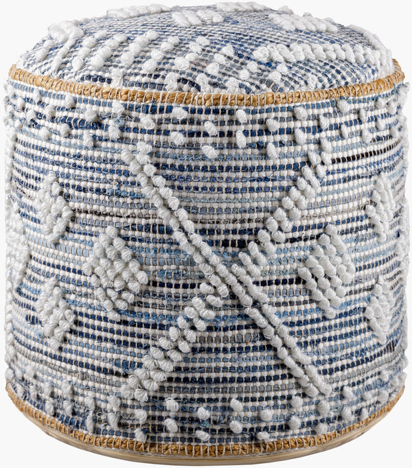 Sydney Pouf SYPF-002 in Off-White, front view