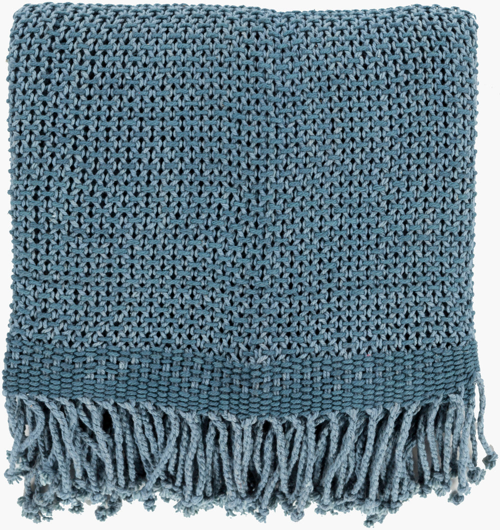 Tibey Throw TBE-5002 in Light Blue, front view