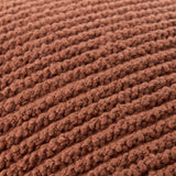 Teris Accent Pillow TERS-003 in Rust, close-up of the texture