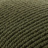 Teris Accent Pillow TERS-004 in Olive, close-up of the texture