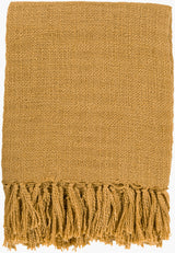Tilda Throw TID-007 in Mustard, front view