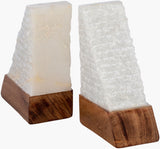Tikal Bookends TKL-002 in White, close-up of the body
