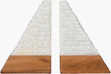Tikal Bookends TKL-002 in White, side profile