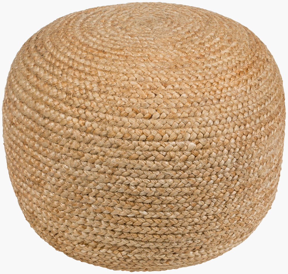 Tropics Pouf TPPF-006 in Wheat, front view