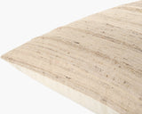 Taren Accent Pillow TREN-001 in Beige, corner detail