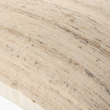 Taren Accent Pillow TREN-001 in Beige, close-up of the texture