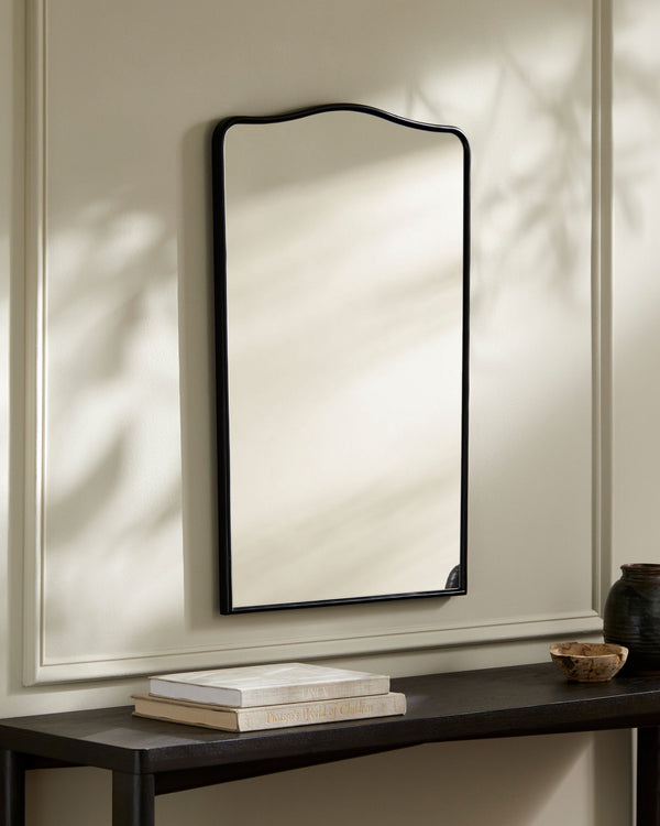 August Mantel Mirror TUG-001, styled in a room
