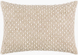 Valin Lumbar Pillow VLN-002 in Oatmeal, front view