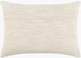 Valin Lumbar Pillow VLN-002 in Oatmeal, back view