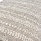Vermont Accent Pillow VMT-002 in Taupe, close-up of the texture