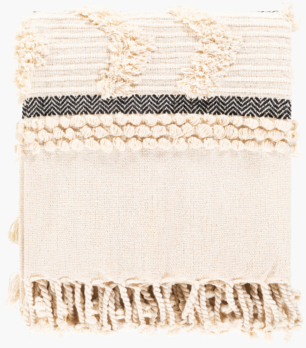 Vasant Throw VSA-1000 in Ivory, front view