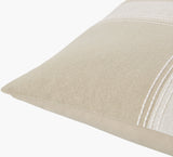Wagga Accent Pillow WGA-001 in Taupe, corner detail