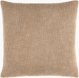 Washed Texture Accent Pillow WTE-003 in Beige, front view