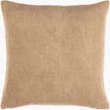 Washed Texture Accent Pillow WTE-003 in Beige, back view