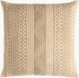 Washed Waffle Accent Pillow WWA-004 in Beige, front view