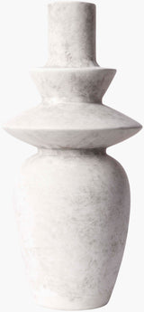 Yagya Vase YAG-003 in White, front view