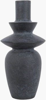 Yagya Vase YAG-004 in Black, front detail