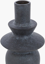 Yagya Vase YAG-004 in Black, texture close-up