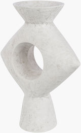 Yagya Vase YAG-007 in White, side profile