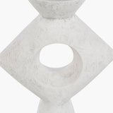 Yagya Vase YAG-007 in White, texture close-up