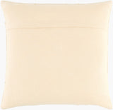 Yulara Accent Pillow YLR-001 in Ivory, back view