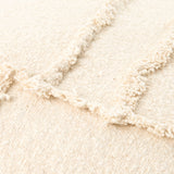 Yulara Accent Pillow YLR-001 in Ivory, close-up of the texture