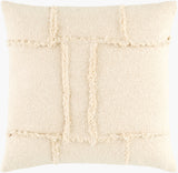 Yulara Accent Pillow YLR-001 in Ivory, front view