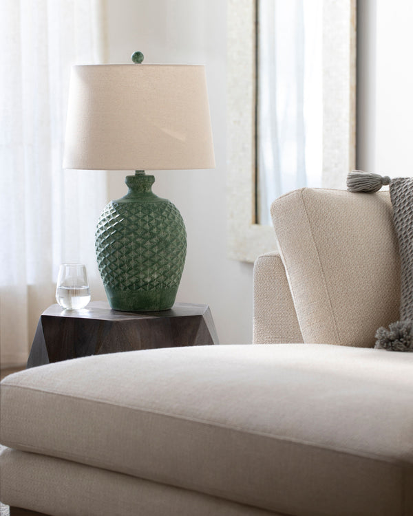 Yosemite Accent Table Lamp, styled in a room